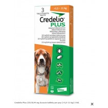 Credelio Plus 225/8,44 mg žuvacie tablety pre psy (>5,5-11 kg) 3 tbl.